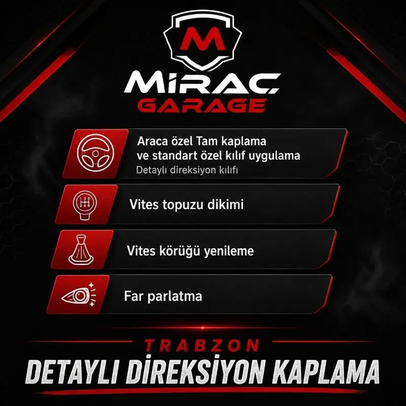 Miraç Garage61 Direksiyon Kılıf Dikimi logo